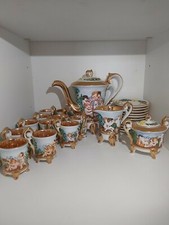 Servizio Tazzine Da Caffè In Porcellana Capodimonte 