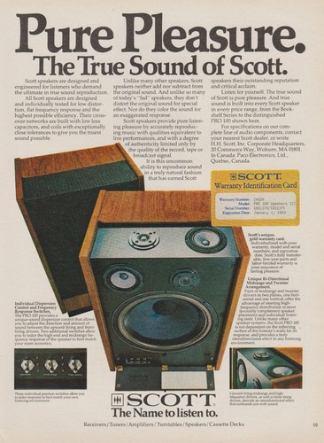 Altoparlanti stereo scott 1977 - stereo,