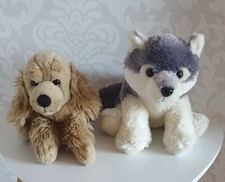 2 Hundewelpen Kuscheltiere