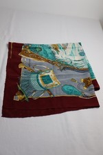 MUST DE CARTIER  100% SETA SILK SCARF FOULARD MADE ITALY VINTAGE