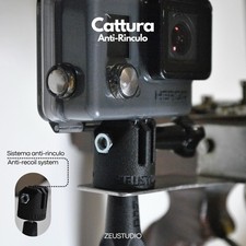 Cattura - Attacco GoPro Con Sistema Anti Rinculo Ribaltamento Per Fucili