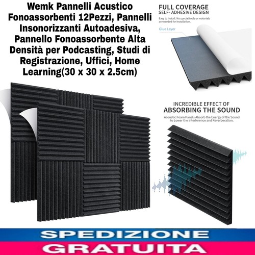 12pz pannelli acustico - 12pz,