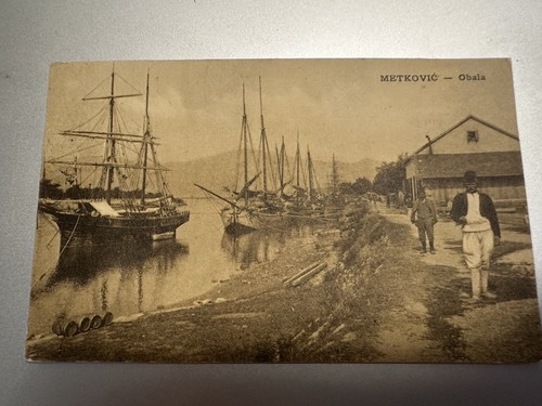 Antica cartolina metkovic - antica,
