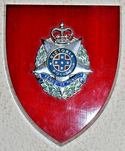 Victoria police wall - police,