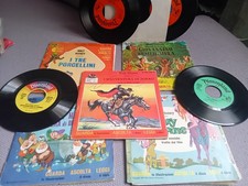 Lotto di 5 FIABE Walt Disney 45 giri + libro della serie Guarda Leggi Ascolta