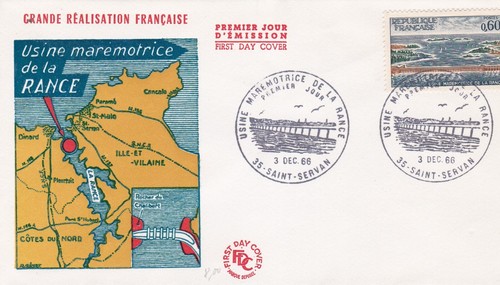 Francia 1966 fdc usina - francia,