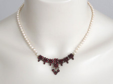 Antico Collana Collier Granato