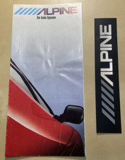Catalogo vintage ALPINE car audio  autoradio amplificatori + badge alluminio