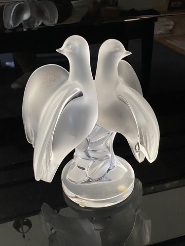Lalique ariane doves crystal - ariane,