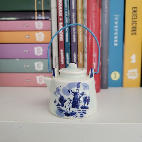 Bollitore teiera miniatura blu
