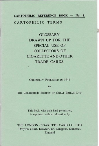 Glossary cartophilic - glossary,