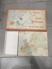 GIOCO DA TAVOLA VINTAGE ANNI 50 Mosaico Stati D'Europa gioco educativo puzzle