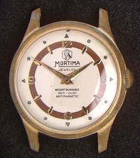 Orologio vintage uomo Mortima bronzo bicolore carica manuale -- ricambi/riparazioni