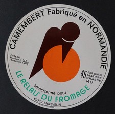 Etichetta formaggio camembert