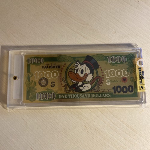 Banconota zio paperone gold - banconota,