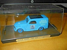 MODELLO AUTO BRUMM SCALA 1/43 FIAT 500 C FURGONCINO PUBBLICITA' DE AGOSTINI +BOX