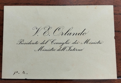 1919 biglietto visita - biglietto, da