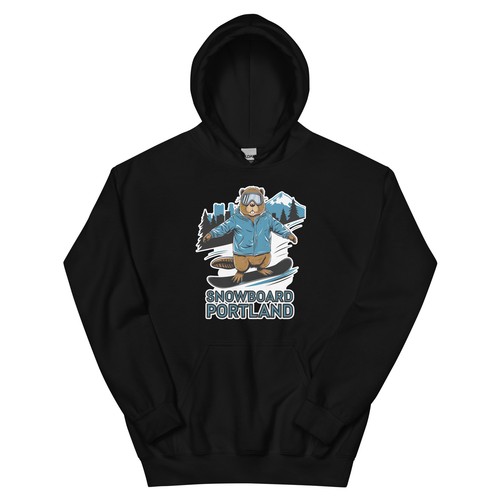 Felpa con cappuccio snowboard