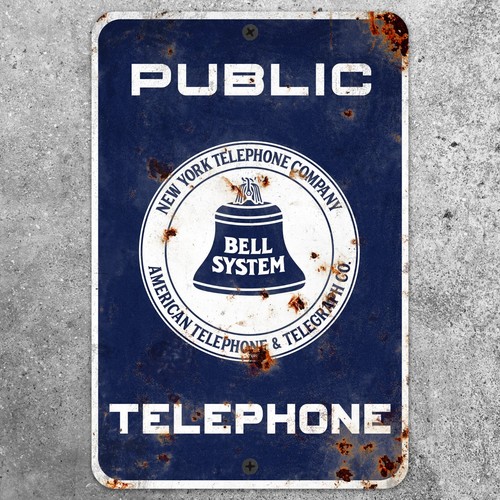 Insegna telefono pubblico - insegna,