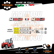 Kit Adesivi Mezzi da Lavoro Manitou Carrello Elevatore M26-4 Serie 3-E2