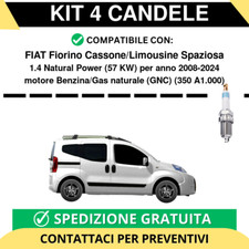 KIT 4 CANDELE per FIAT Fiorino