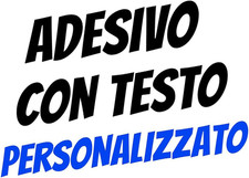 Adesivo Scritta Prespaziato