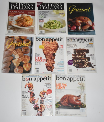 Cooking themed magazine lot - themed,