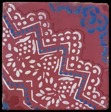 Piastrella maiolica antica napoletana - Neapolitan ancient majolica tile 11469