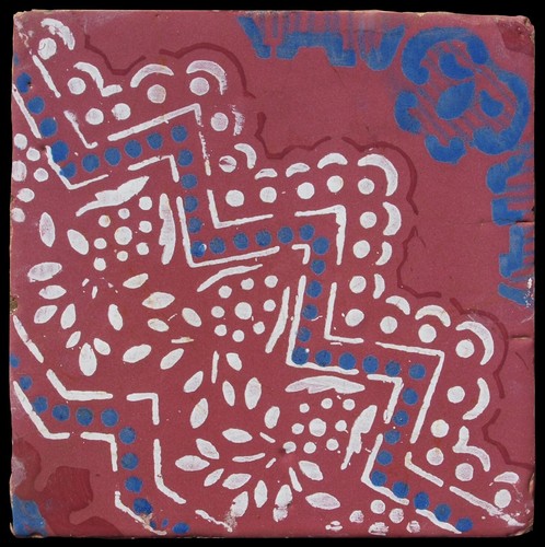 Piastrella maiolica antica