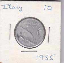 1955 Italy 10 Lire