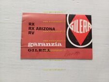 Gilera 125 RV - RX - Arizona 1984 libretto tessera garanzia originale USATO
