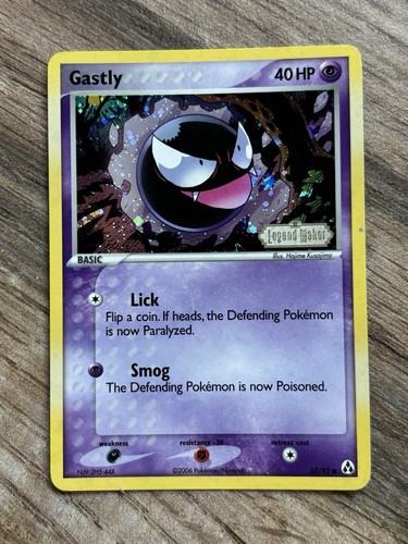 Carta pokemon gastly - carta, ex