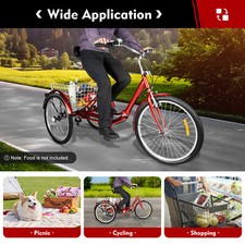 Triciclo 24 Pollici per Adulti