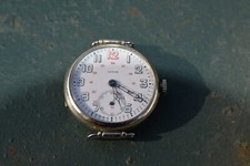 Orologio Vintage ZENITH WWI Trench 1917 Militare REVISIONATO RESTAURATO Professionale