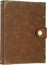 A5 Diario Taccuino Quaderno in Pelle Stile Vintage Con Rilegatura a Spirale Rica