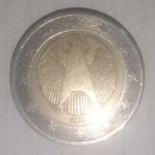Moneta 2 Euro aquila Germania 2002 ERRORE DI CONIO