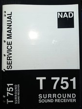 NAD T 751 Ricevitore Manuale di Servizio Originale