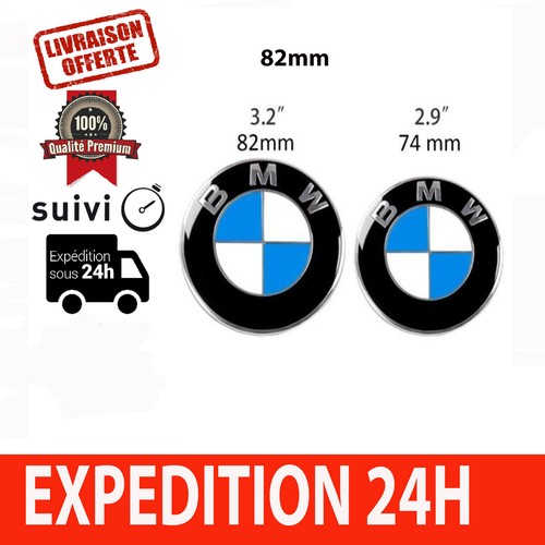 Bmw insigne logo capot - 2x,