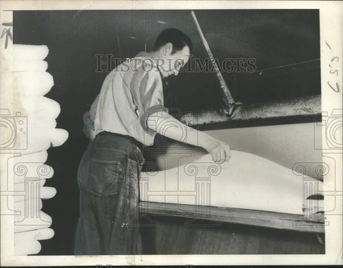 1947 press photo watered - photo, de-watered