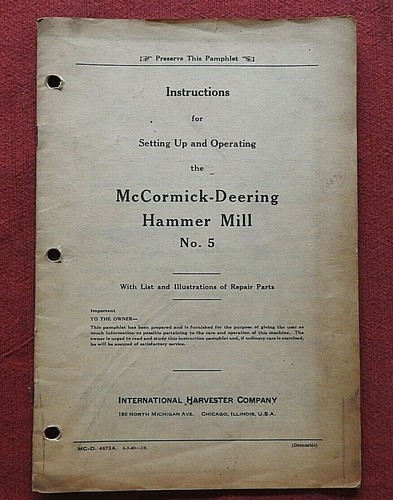 1940 mccormick deering - mccormick-deering, "