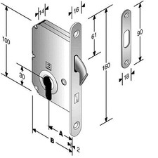 Serratura Bonaiti a gancio per