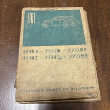 Fiat 1100 Catalogo Ricambi 1949