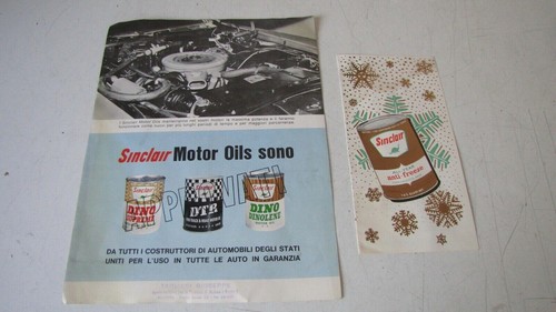 Sinclair motor oils libretto - oils,