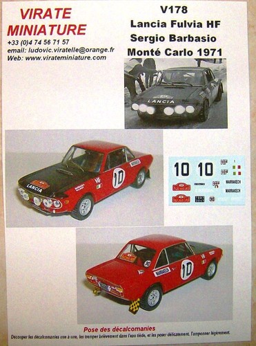 V178 lancia fulvia rallye - v178, hf