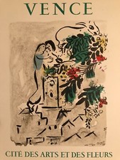 1959 Chagall Poster "Vence
