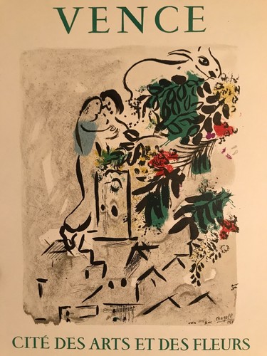 1959 chagall poster vence - 1959,