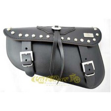Borsa laterale cuoio nera - in,