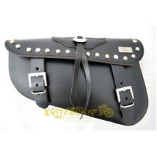 Borsa laterale in cuoio nera borchie per harley Davidson Sportster XL 883 1200