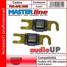 FUSIBILE LAMELLARE AFC 200A PROTEZIONE AMPLIFICAZIONE HI FI. FUSIBILI MASTERLINE