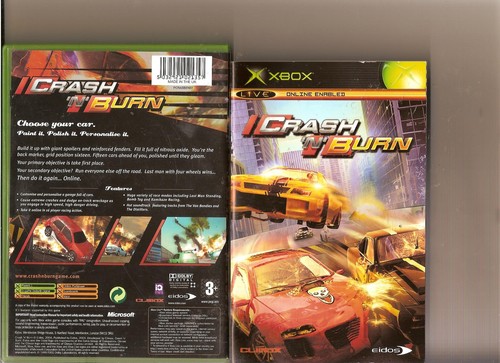 Crash burn xbox x box - n,